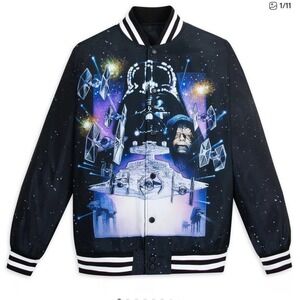 Star Wars Empire Strikes Back 45 Varsity Jacket Black Large New With Tags